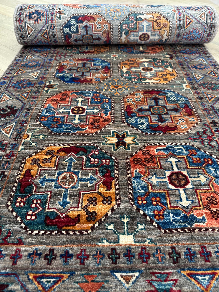 Hand made Chobi rug-runner 300x81 cm