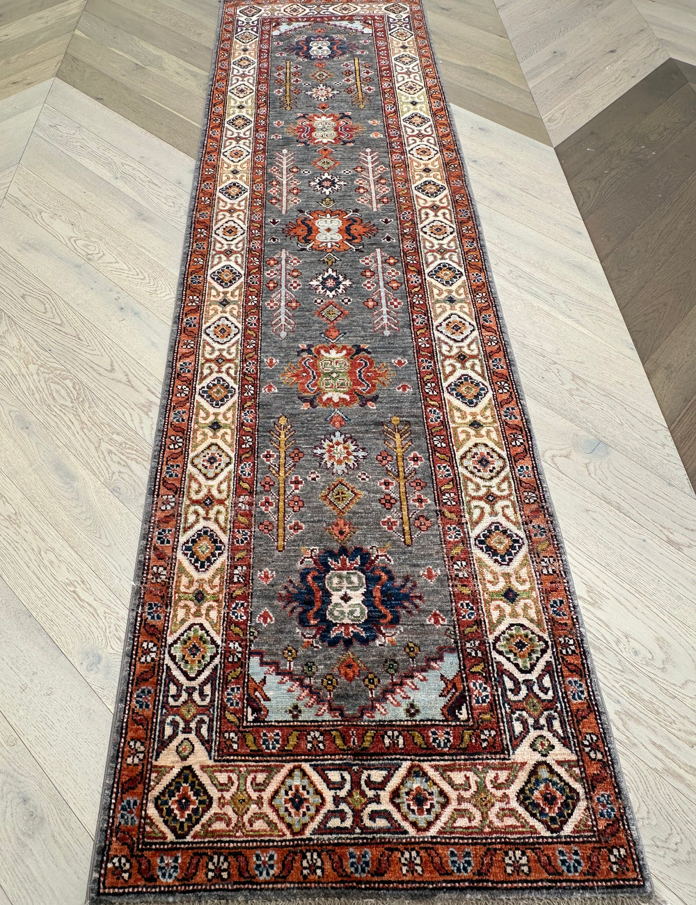 Kazak handmade runner 295x80 cm