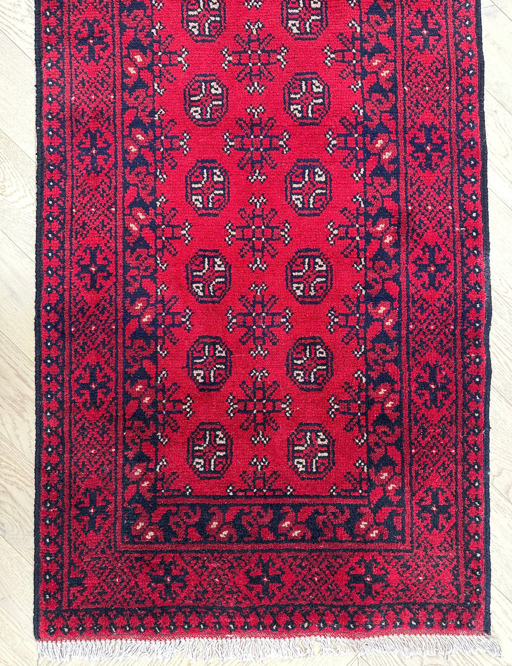 Afghan elephant foot runner 290x78 cm