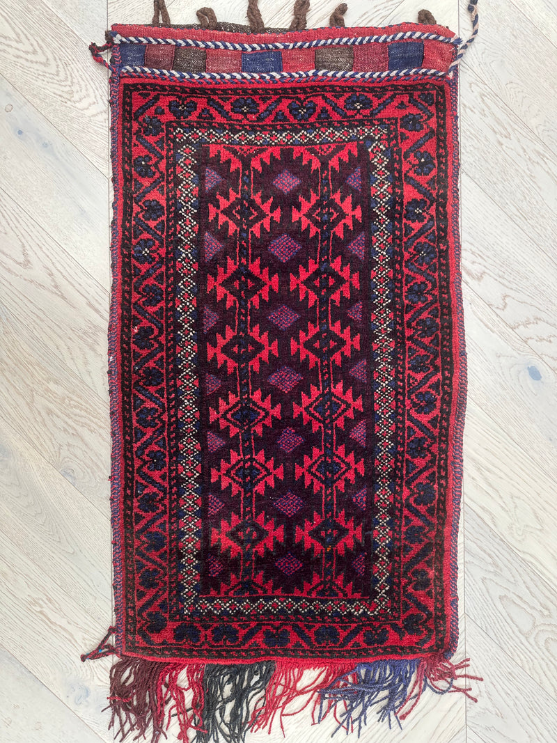 Handmade Afghan tribal Saddle bag/Cushion.Size 100x53 cm - SamaRugs