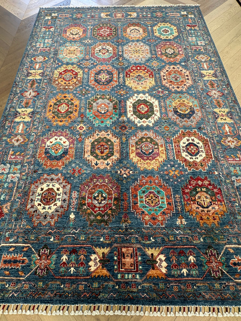 Afghan handmade rug Chobi.Size:305x201 cm