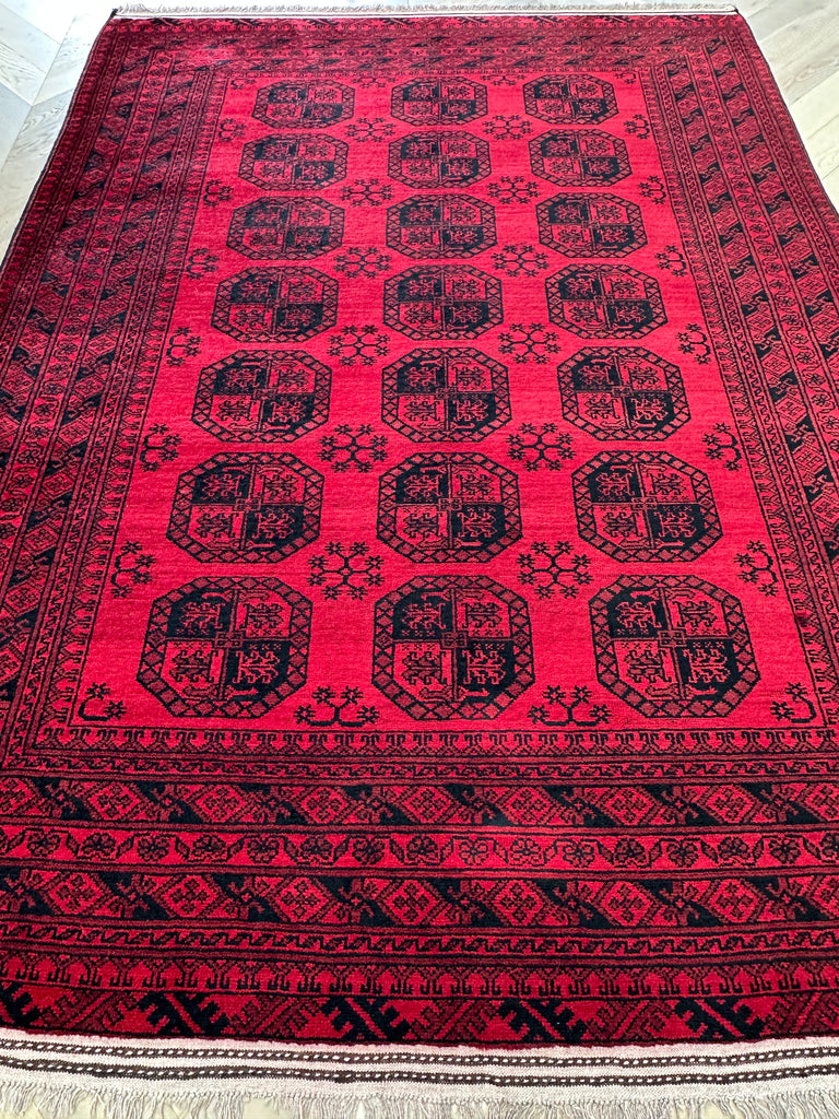 Khal Mohammadi 293x210 cm- Traditional red rug