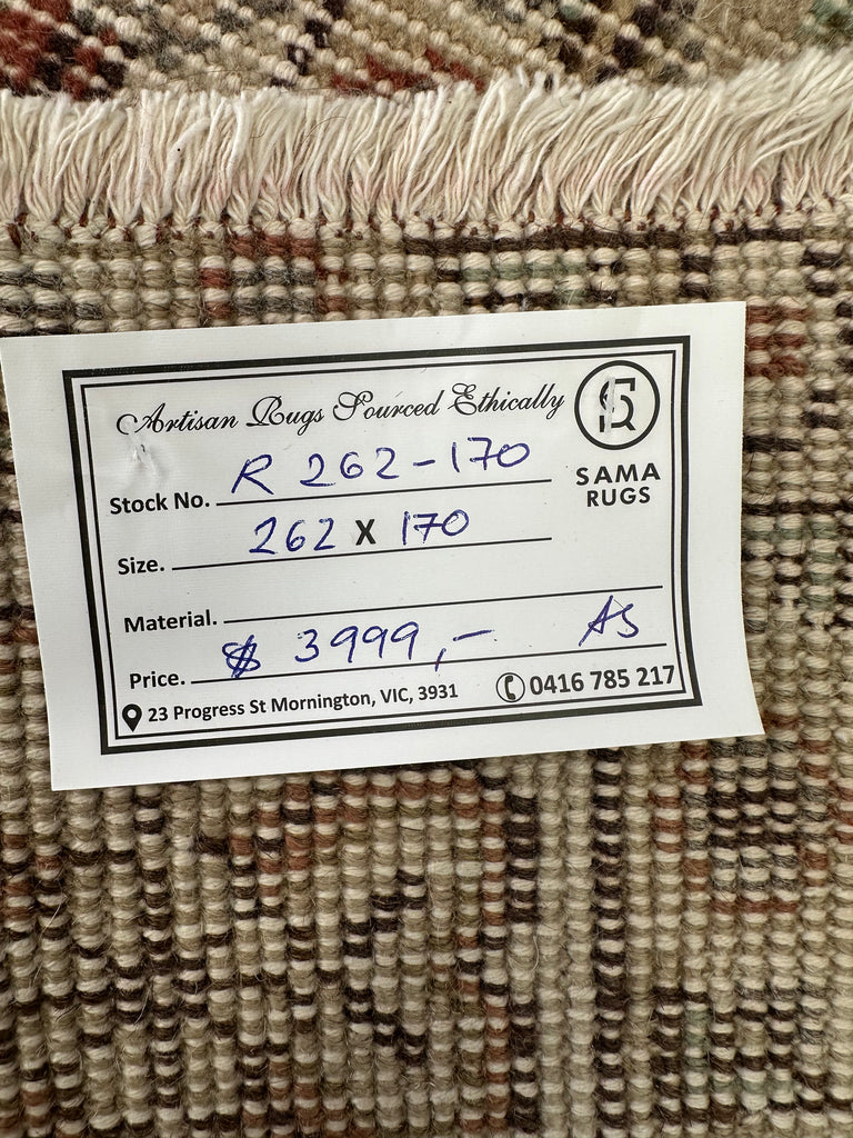 Hand woven Turkish vintage rug 262x170 cm - SamaRugs