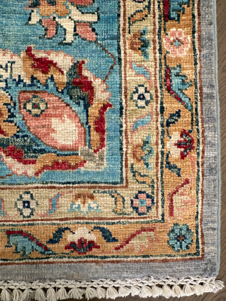 Afghan handmade rug,Chobi. Size:242x204cm