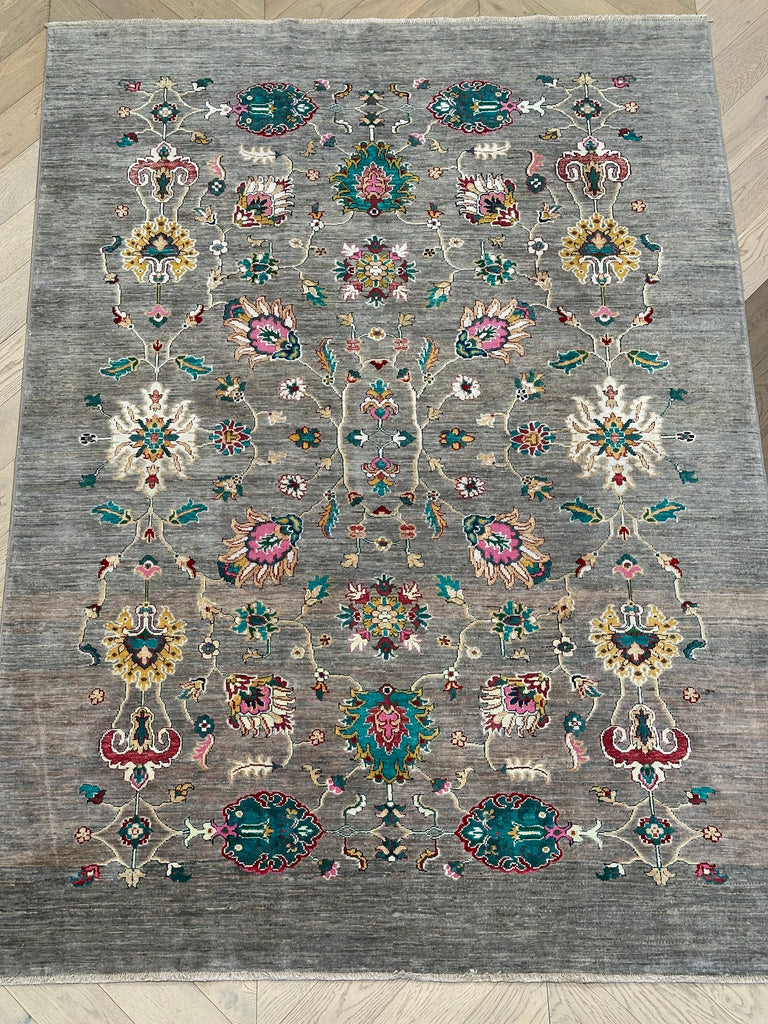 Afghan handmade rug,Chobi. Size:233x167 cm