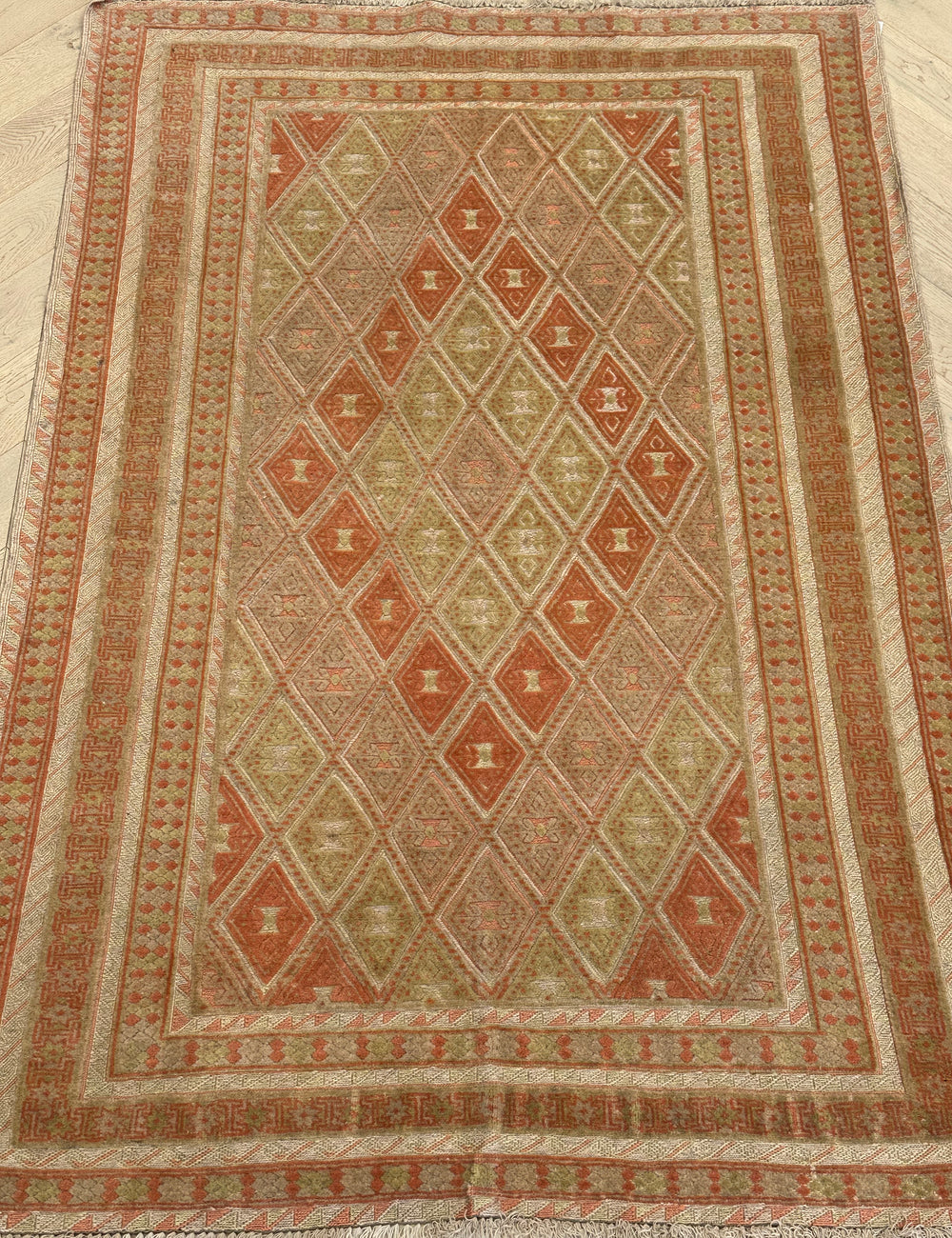 HANDMADE AFGHAN MUSHWANI KILIM | 193x135 CM|
