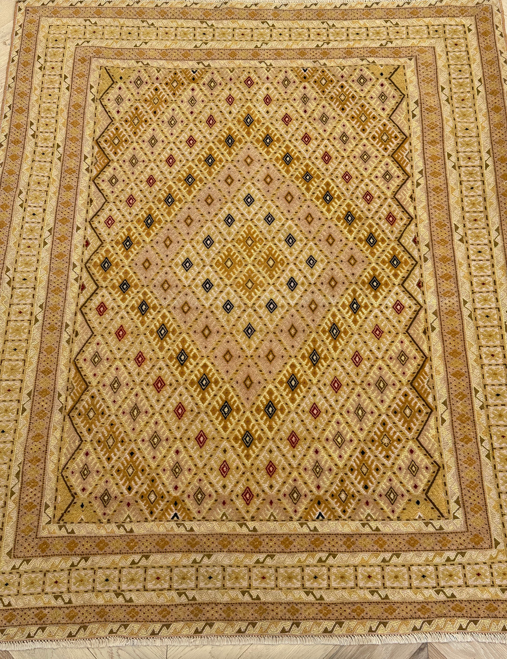 HANDMADE AFGHAN MUSHWANI KILIM | 190x135 CM|