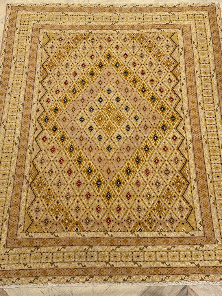 HANDMADE AFGHAN MUSHWANI KILIM | 190x135 CM|