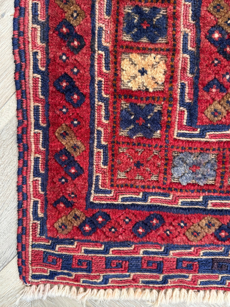 HANDMADE AFGHAN MUSHWANI KILIM | 188x152 CM|