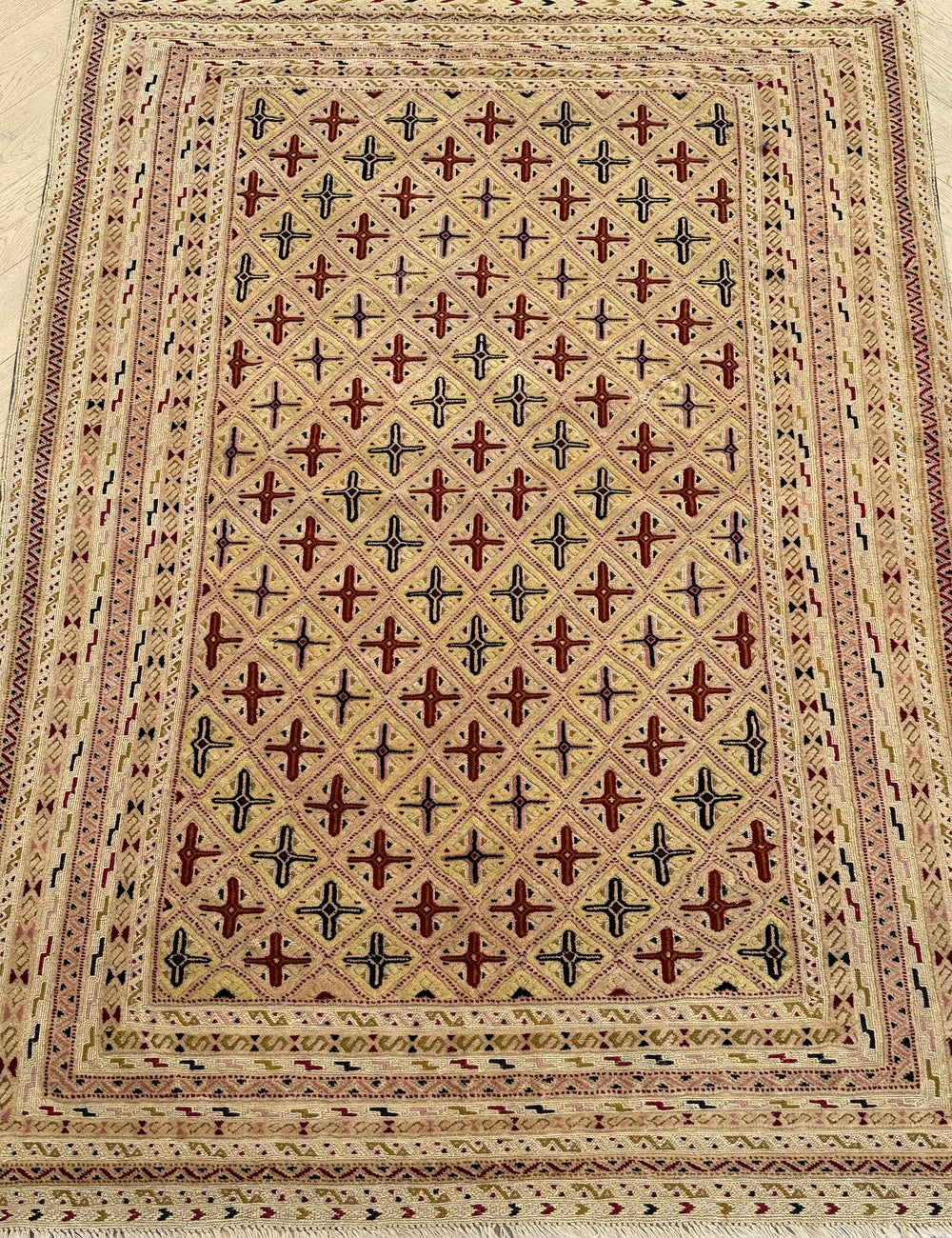HANDMADE AFGHAN MUSHWANI KILIM | 190x135 CM|