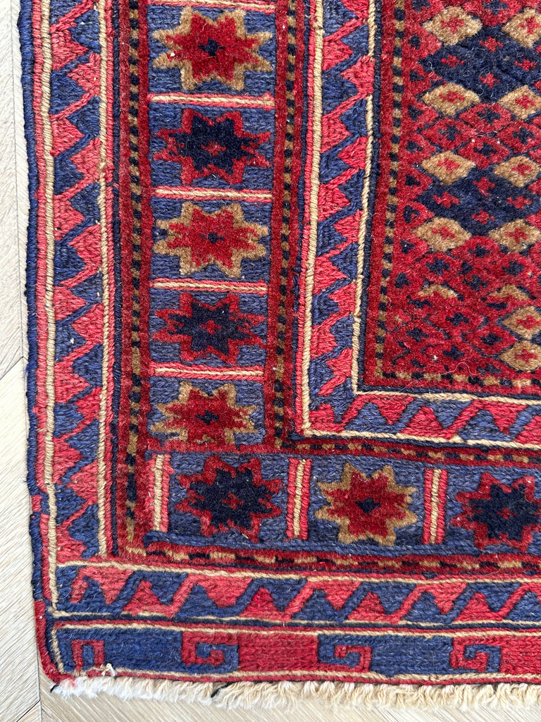HANDMADE AFGHAN MUSHWANI KILIM | 190x152 CM|