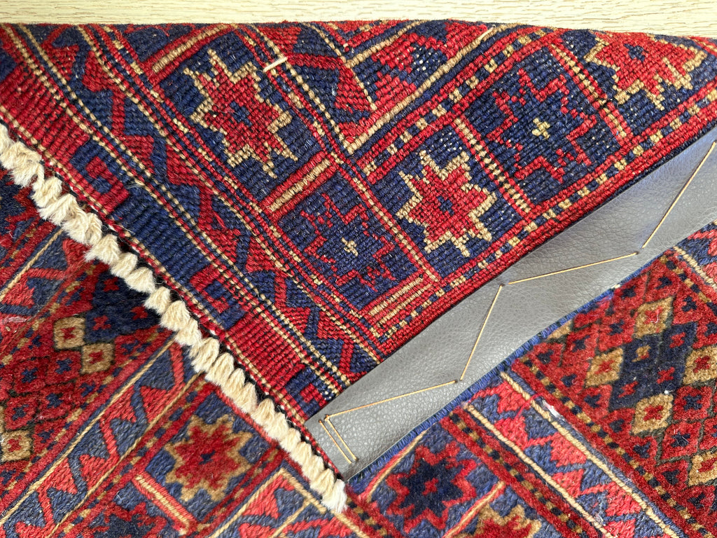 HANDMADE AFGHAN MUSHWANI KILIM | 190x152 CM|