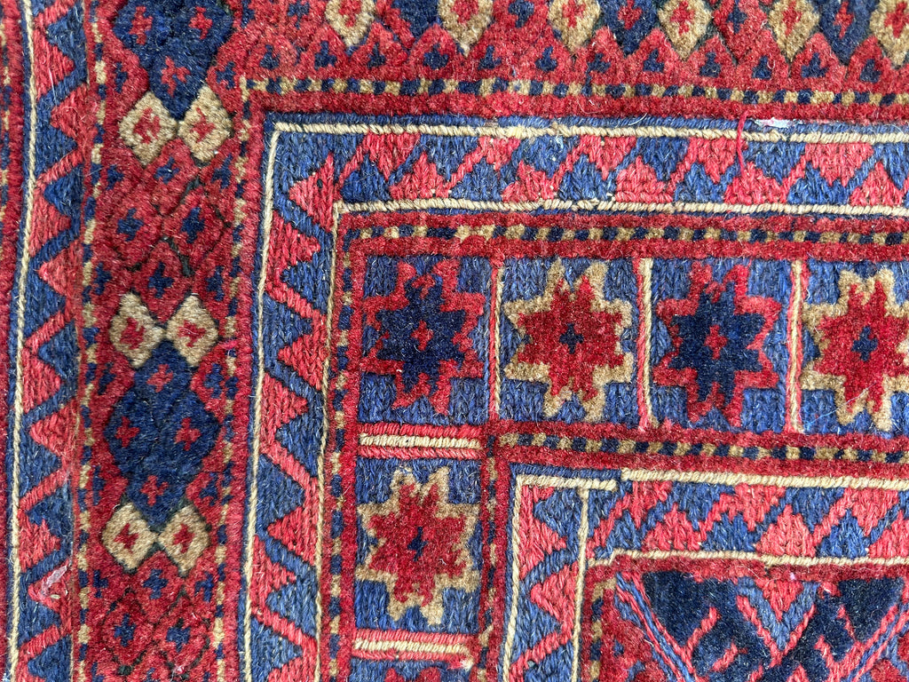 HANDMADE AFGHAN MUSHWANI KILIM | 190x152 CM|