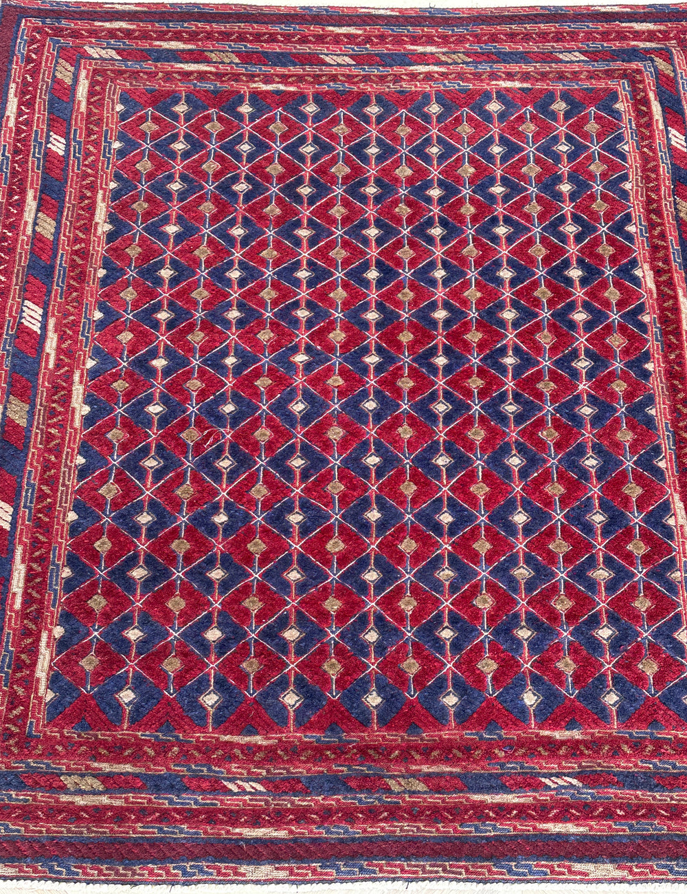 HANDMADE AFGHAN MUSHWANI KILIM | 188x171 CM|