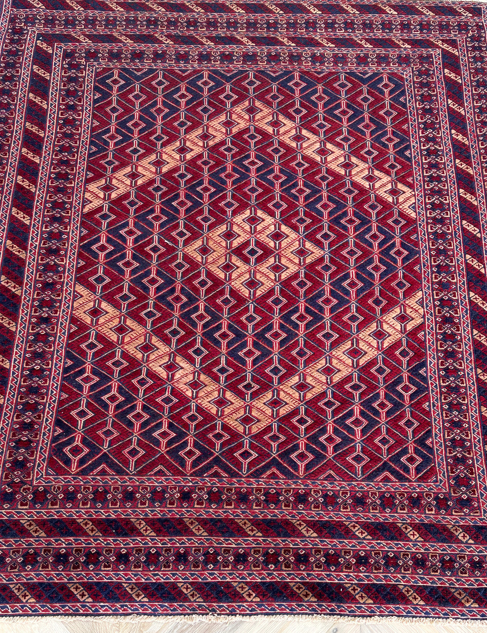 HANDMADE AFGHAN MUSHWANI KILIM | 200x161 CM|