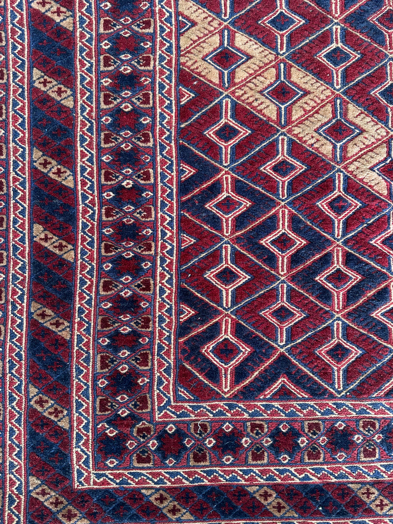 HANDMADE AFGHAN MUSHWANI KILIM | 200x161 CM| - SamaRugs