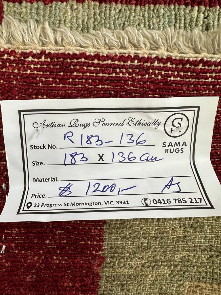 Handmade Gabeh Rug |183x136 cm