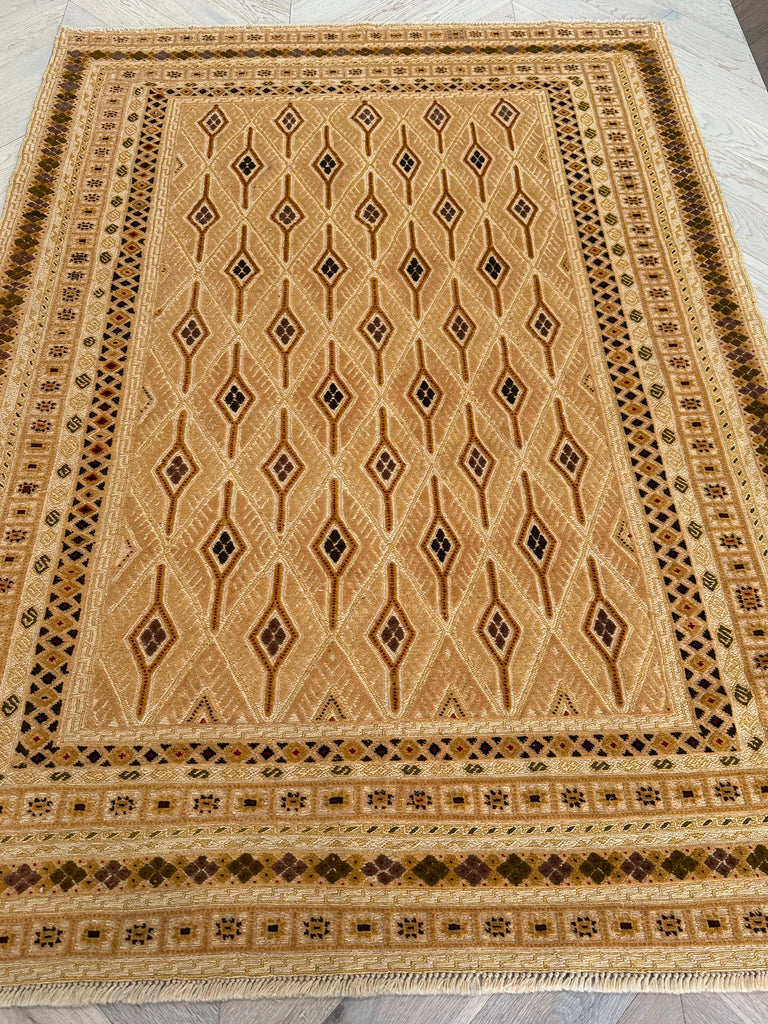 HANDMADE AFGHAN MUSHWANI KILIM | 200x147 CM| - SamaRugs