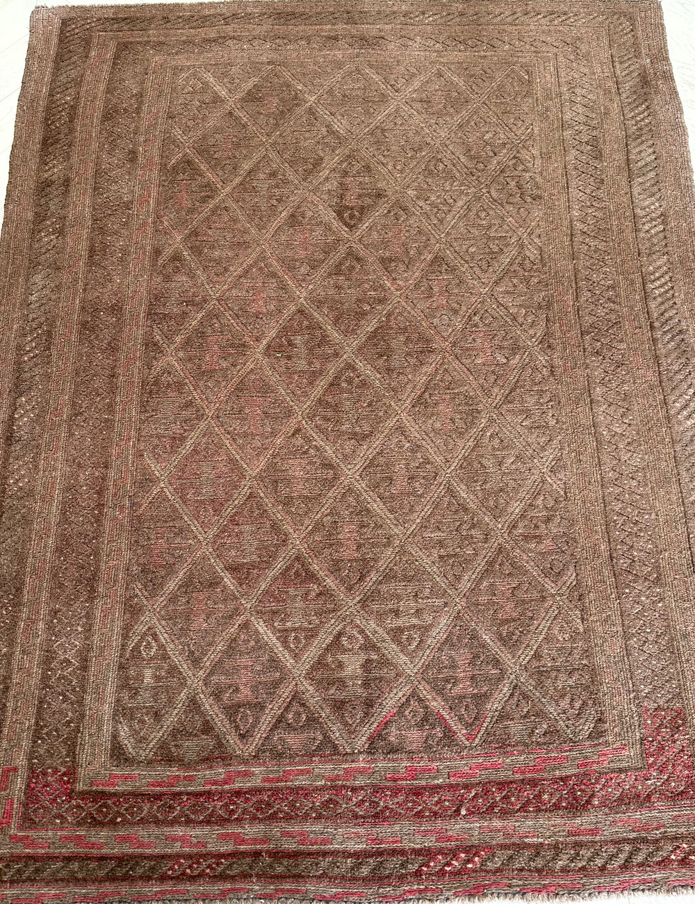 HANDMADE AFGHAN MUSHWANI KILIM | 195x145 CM|