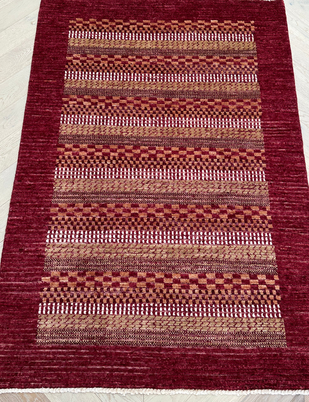 HANDMADE AFGHAN MUSHWANI KILIM | 185x122 CM|