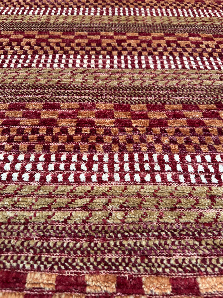 HANDMADE AFGHAN MUSHWANI KILIM | 185x122 CM| - SamaRugs