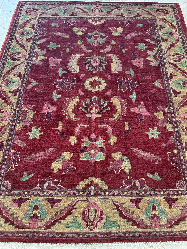 Afghan handmade rug,Chobi. Size: 195x153 cm