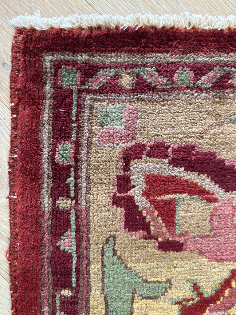 Afghan handmade rug,Chobi. Size: 195x153 cm