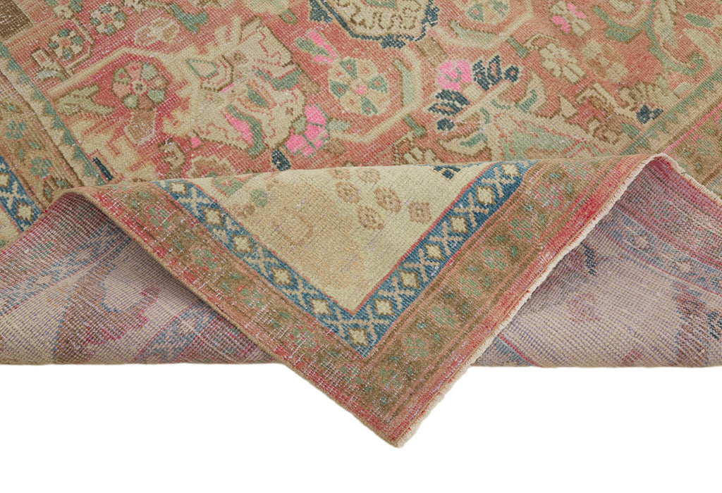 Rare Vintage Garden Design Persian Rug - SamaRugs