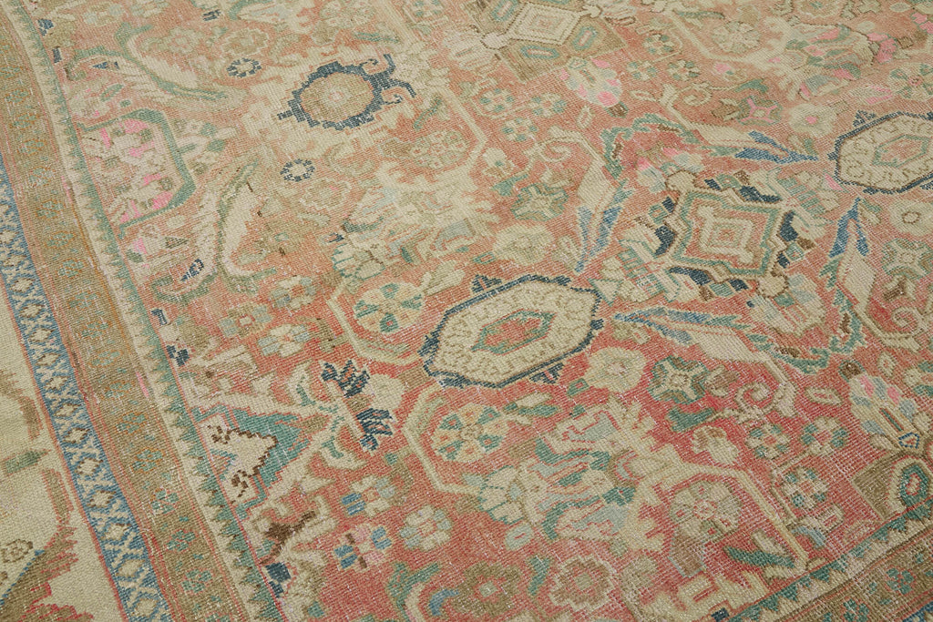 Rare Vintage Garden Design Persian Rug - SamaRugs