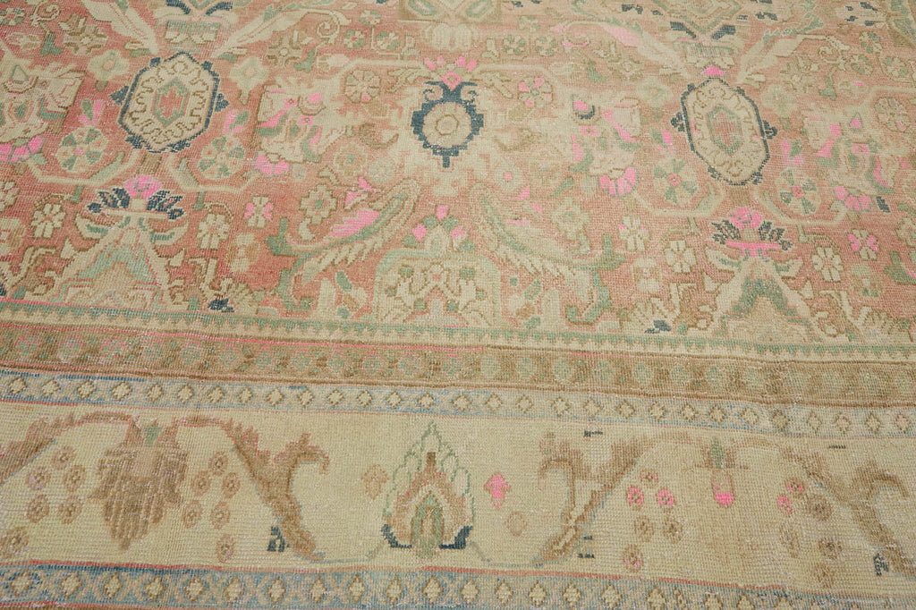 Rare Vintage Garden Design Persian Rug - SamaRugs