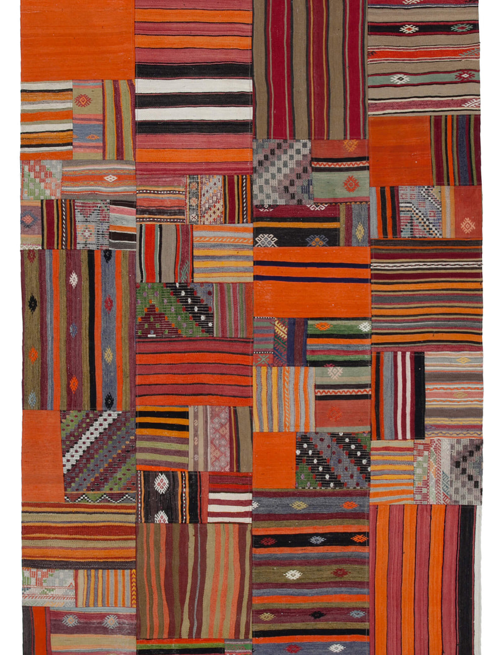 Handwoven Kilim Patchwork 2.02 x 3.00