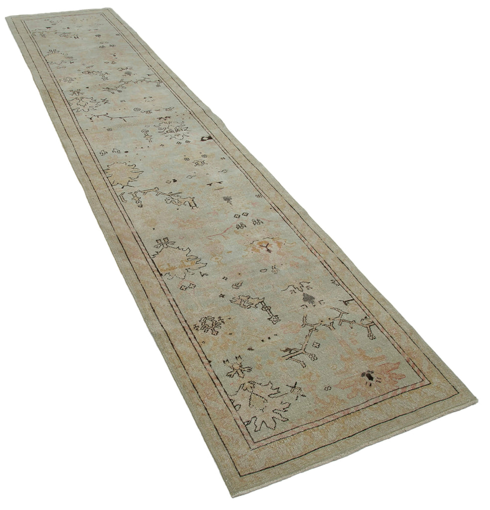 Vintage Uşak Halı Yolluk Rug - 0.78 x 3.62m