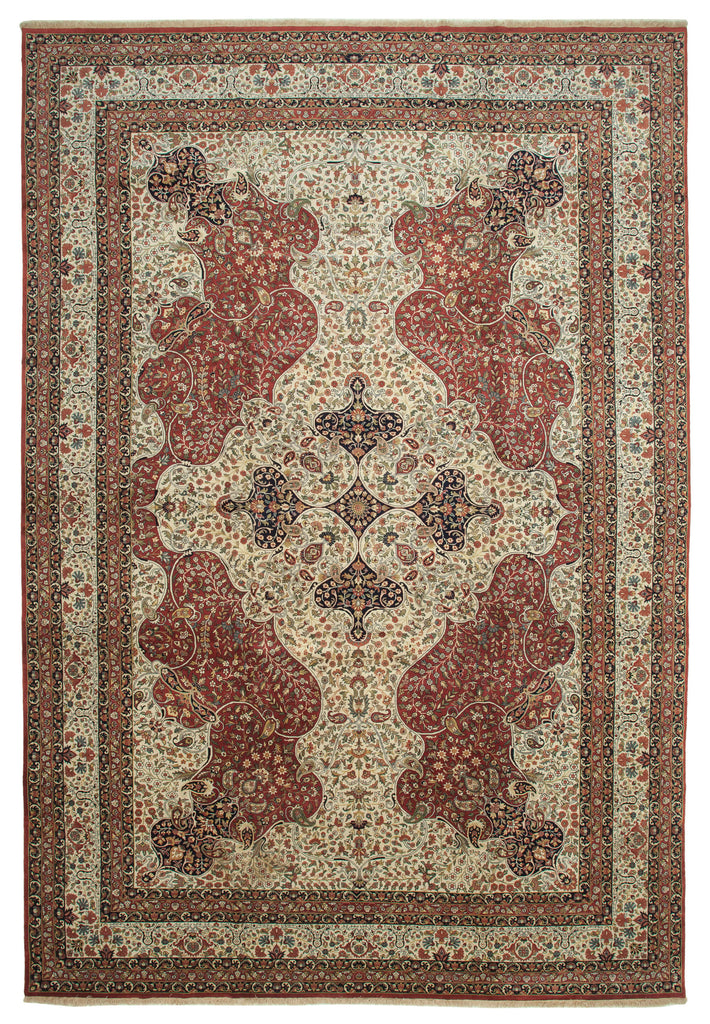 Vintage Uşak Halı Taban +N (20m² üstü) Rug - 3.70 x 5.48m