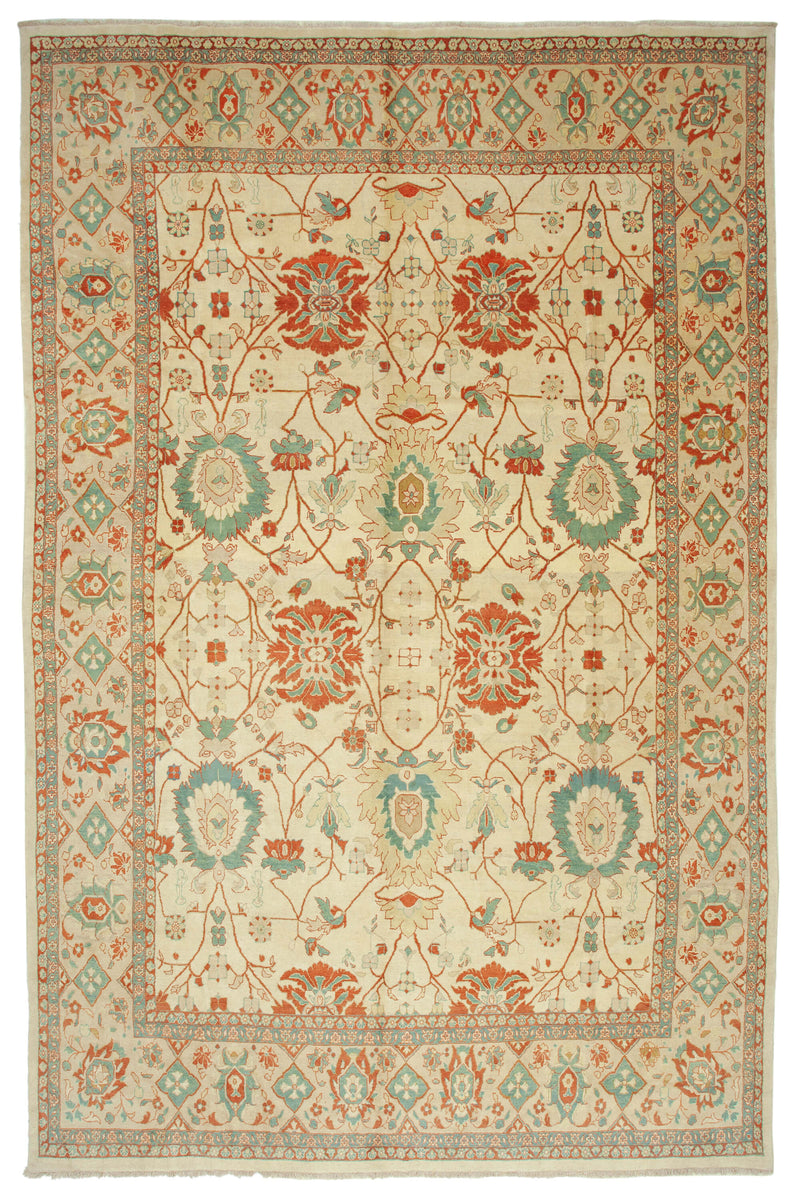 Vintage Uşak Halı Taban +N (20m² kadar) Rug - 3.47 x 5.28m