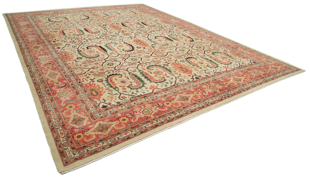 Vintage Uşak Halı Taban +N (20m² üstü) Rug - 4.20 x 5.37m