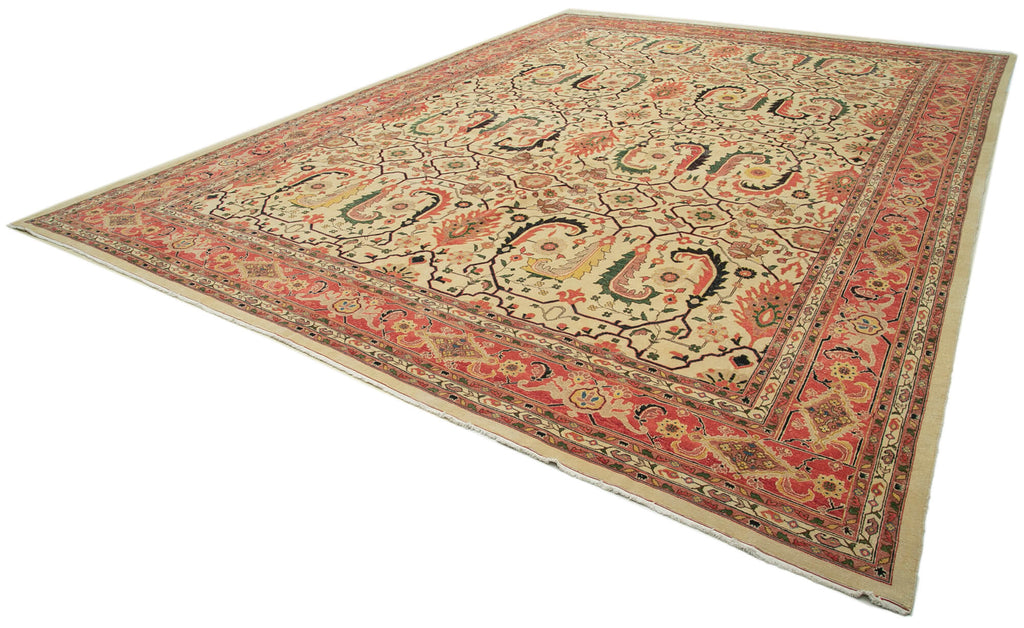 Vintage Uşak Halı Taban +N (20m² üstü) Rug - 4.20 x 5.37m