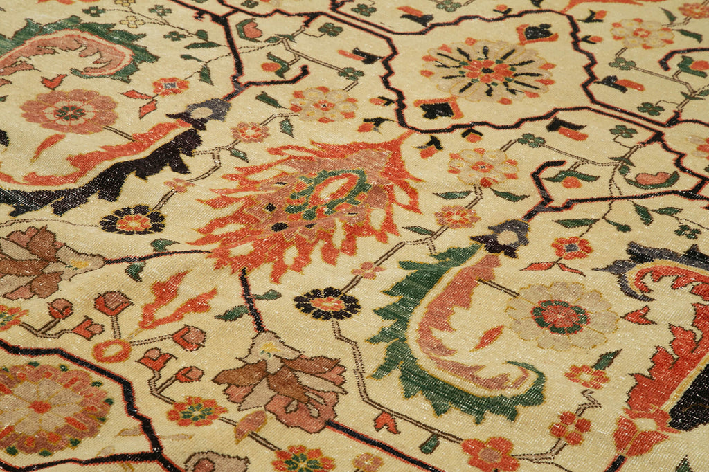 Vintage Uşak Halı Taban +N (20m² üstü) Rug - 4.20 x 5.37m