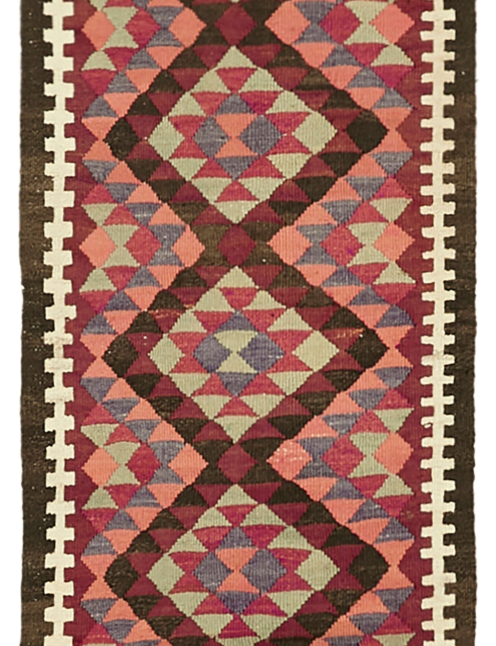 Vintage Heriki Kilim Runner - Collected Corridor 88x407cm