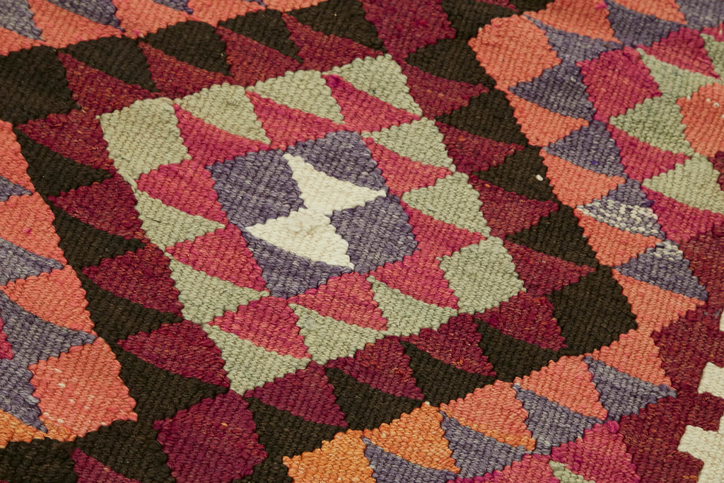 Vintage Heriki Kilim Runner - Collected Corridor 88x407cm detail image 5 at Sama Rugs