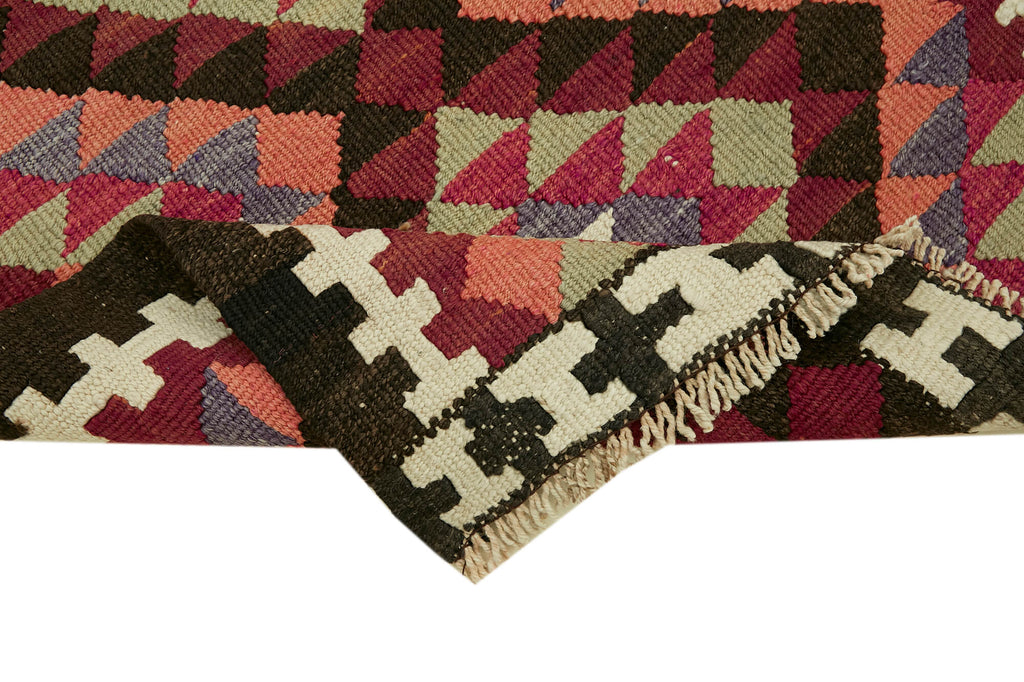 Vintage Heriki Kilim Runner - Collected Corridor 88x407cm detail image 6 at Sama Rugs