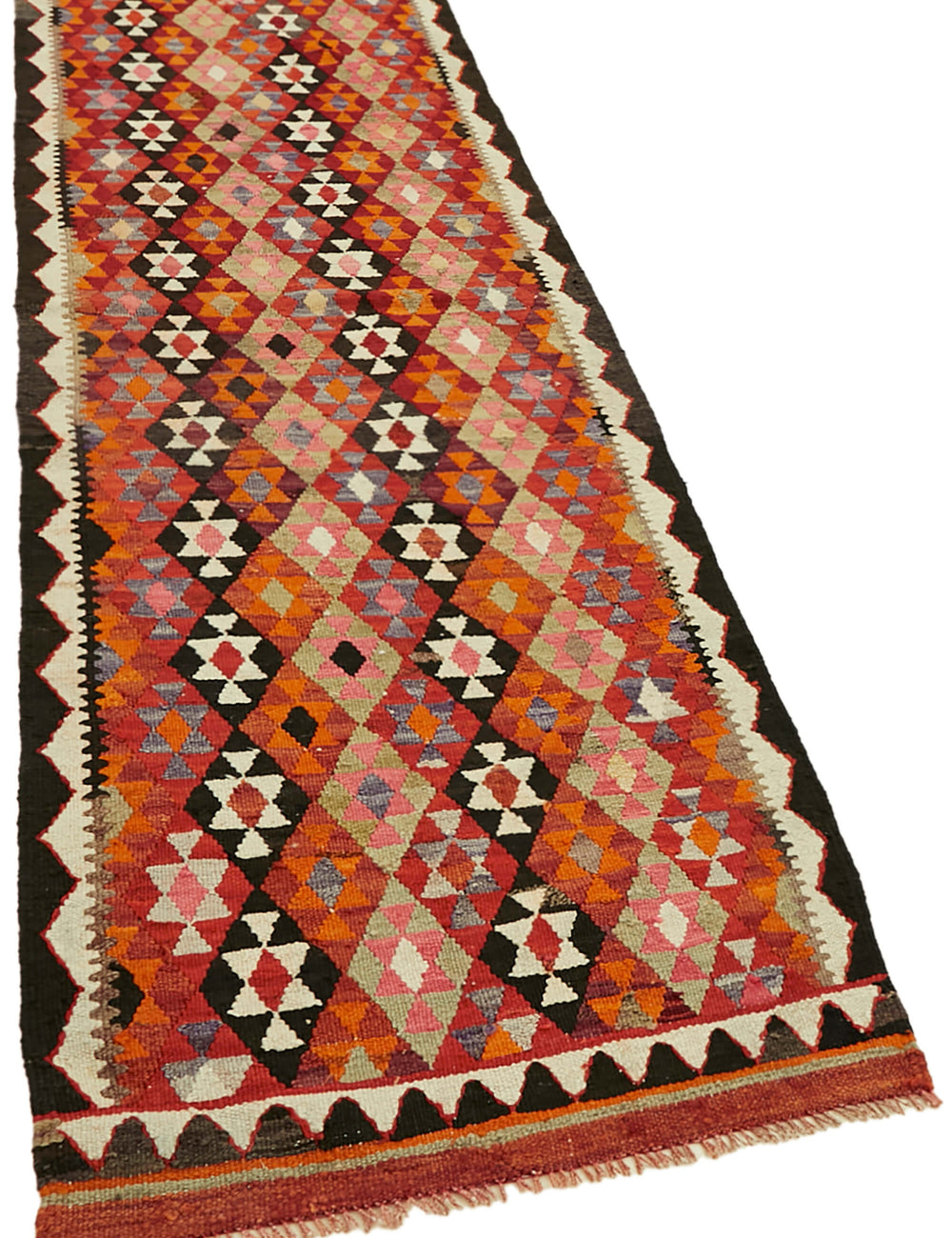 Vintage Heriki Kilim Runner - Anatolian Passage 86x274cm