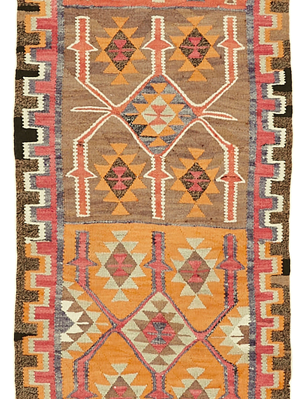 Vintage Heriki Kilim Runner - Crafted Archive 97x325cm