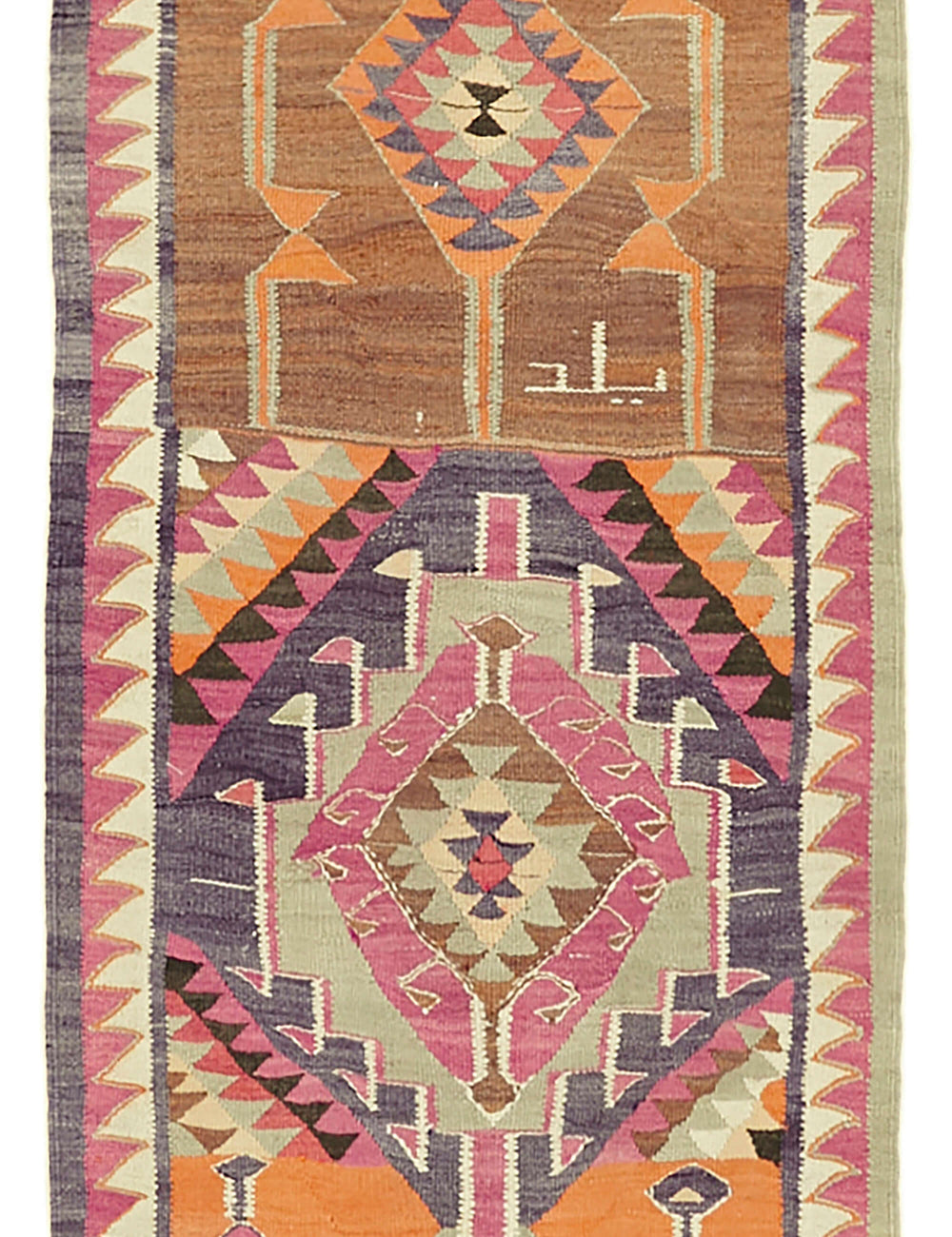 Vintage Heriki Kilim Runner - Heritage Weave 102x358cm