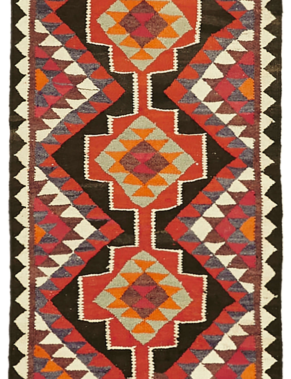 Vintage Heriki Kilim Runner - Nomad Heritage 92x342cm