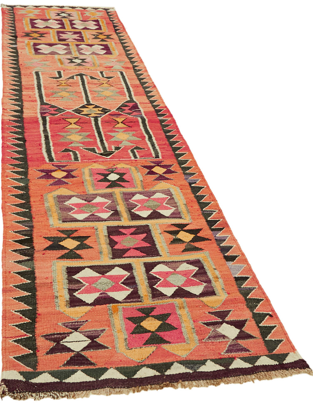 Vintage Heriki Kilim Runner - World Collected 92x335cm