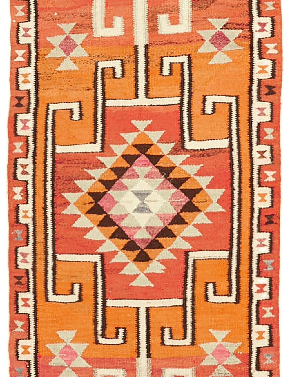Vintage Heriki Kilim Runner - Hand Restored 98x322cm