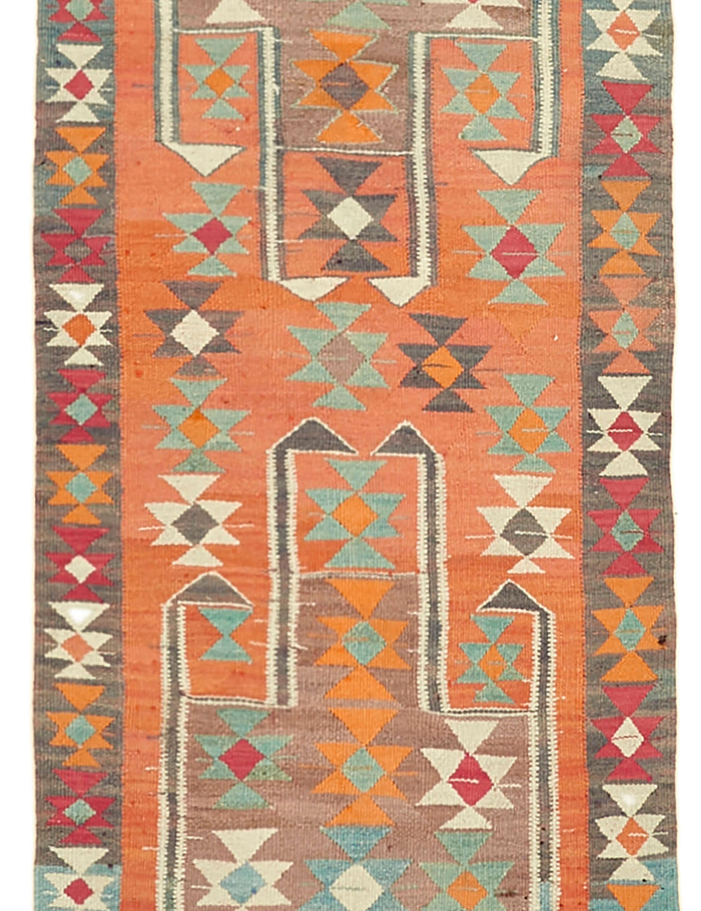 Vintage Heriki Kilim Runner - Collected Kilim 103x338cm