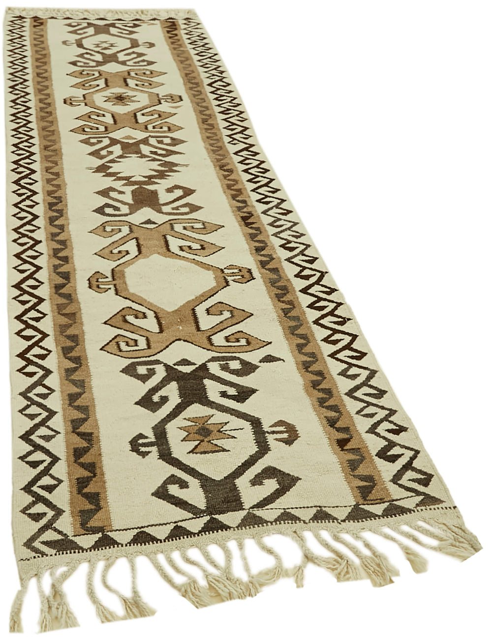 Vintage Heriki Kilim Runner - Woven Journey 104x336cm