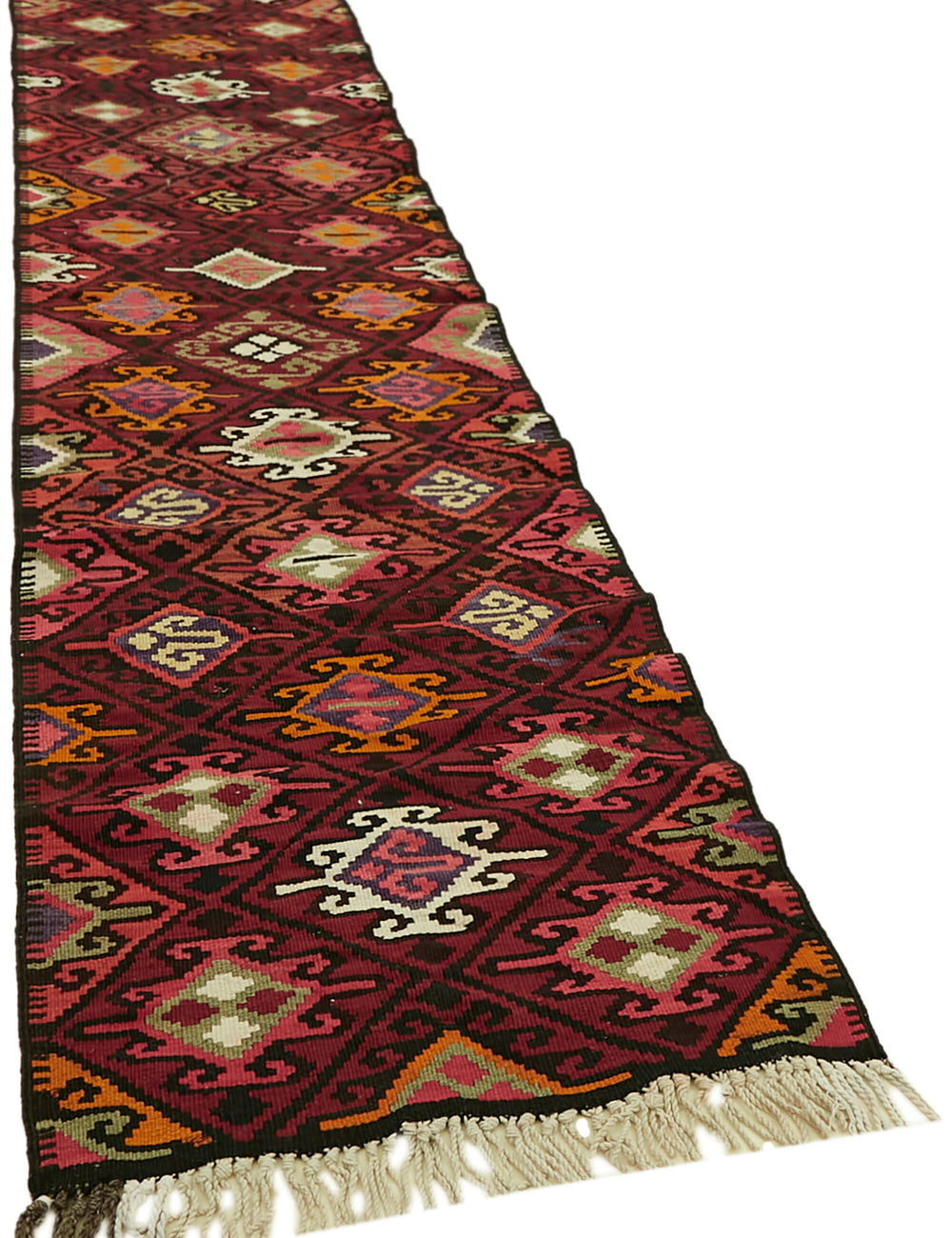 Vintage Heriki Kilim Runner - Timeless Passage 84x345cm