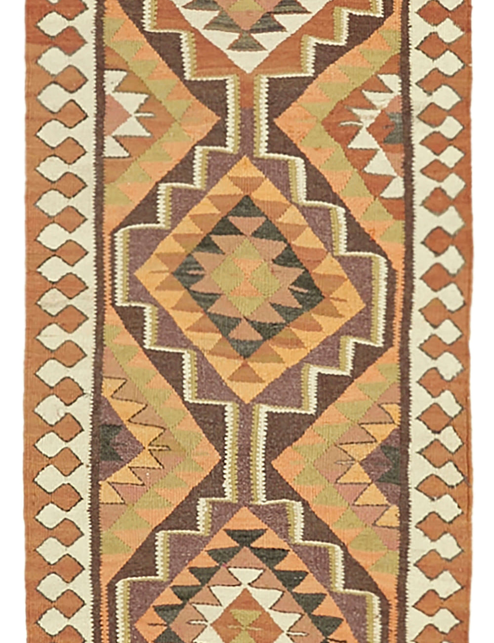 Vintage Heriki Kilim Runner - Collected Corridor 86x340cm